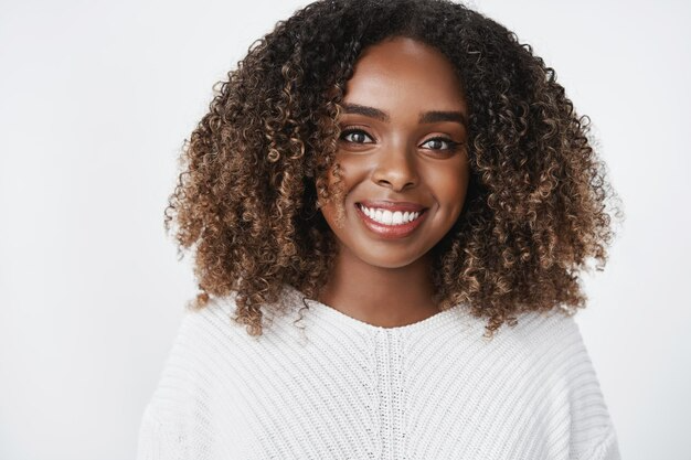 Young Black woman smiling