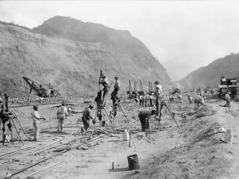 Jamaicans providing labour on the Panama Canal