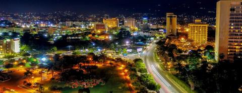 Overhead view of New Kingston